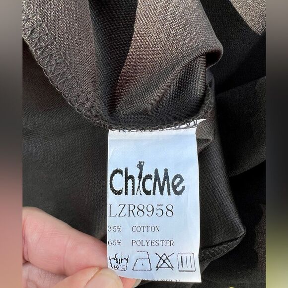 CBR Black Dress With Attached Shawl - NWT - Picture 4 of 4